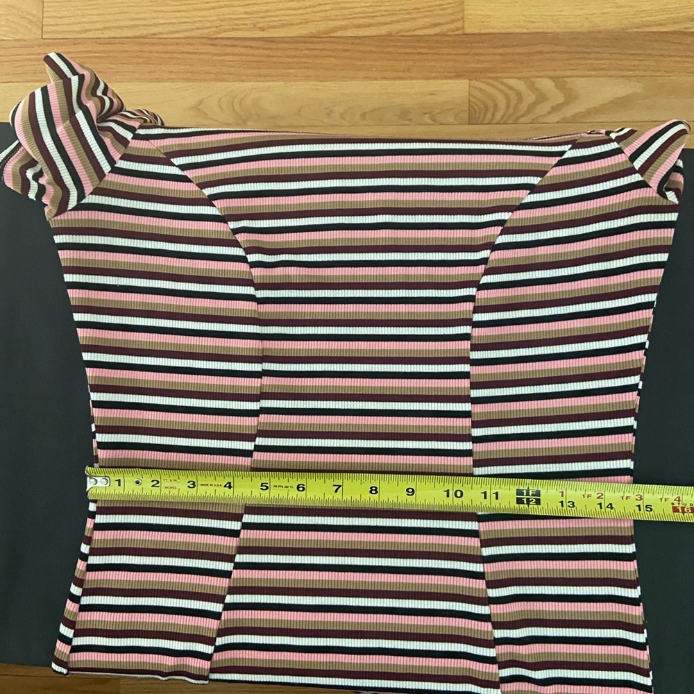 ASOS Ribbed Knit Striped Dress US 8 - Picture 8 of 8